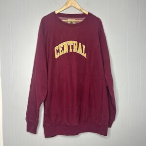 Vintage Rare Steve & Barry’s Red Central Pullover Sz: XXL